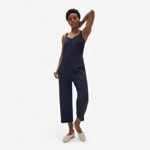 Everlane Japanese GoWeave Slip Jumpsuit - navy size 2